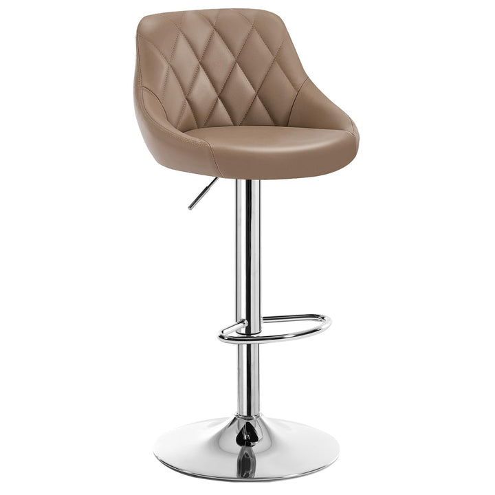 WOLTU BH23kk-1 1er Barhocker Barstuhl, leichte reinige Kunstleder, Gute gepolsterte Sitzfläche, Höhe