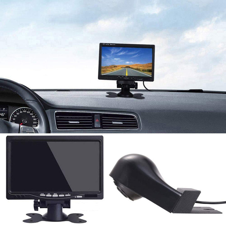 Kalakus HD Dritte Dach Bremsleuchte Rückfahrkamera Dachkamera Einparkhilfe+7 Zoll TFT LCD Bildschirm