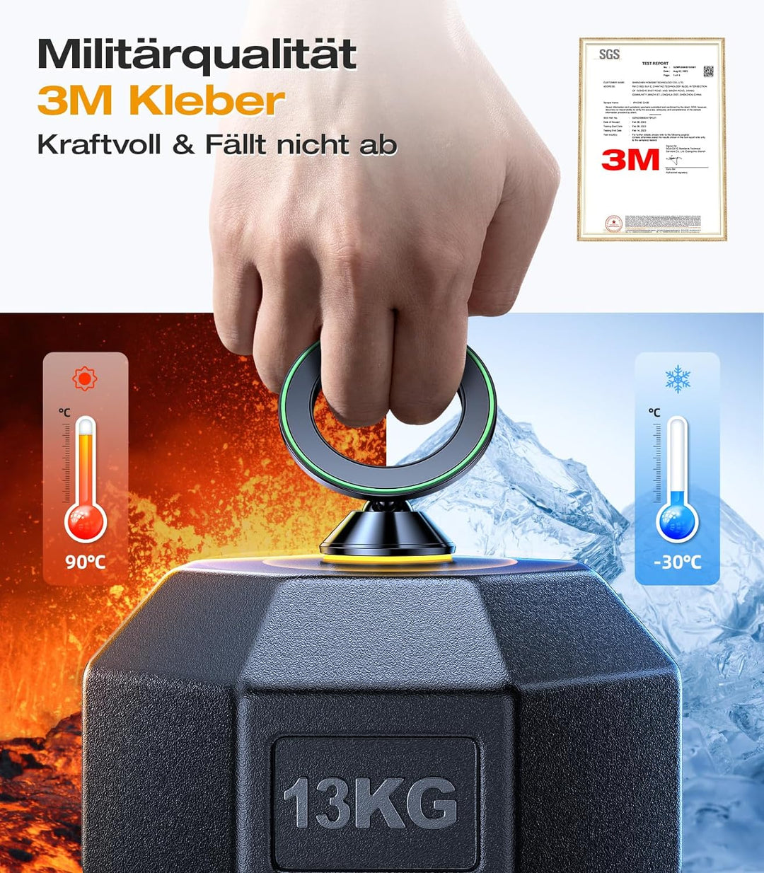 VICSEED Handyhalterung Auto Magnet[20xN55 Stärkste Magnete] Kompatibel mit MagSafe Autohalterung ,Ma