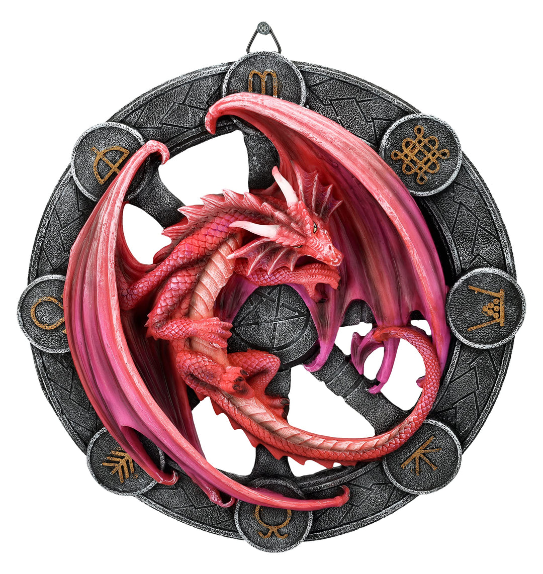 Pacific Giftware Wandrelief Drache Lammas by Anne Stokes 27 cm | Figur Statue Dragons of the Sabbats