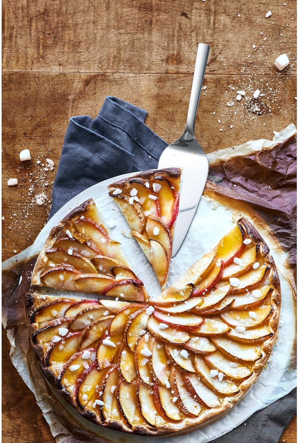 WMF Nuova Obst-/ Kuchenbesteck Set 2-teilig, Tortenmesser, Tortenheber Edelstahl, Cromargan Edelstah