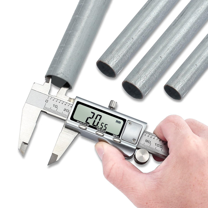 Neoteck Digitaler Messschieber 150 mm aus Edelstahl, Messschieber, Messschieber, für Länge, Breite,