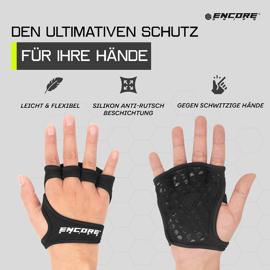 Encore Grips Griffpolster Kraftsport – Griffhilfen &amp; Grip Pads für Krafttraining, Bodybuilding &amp; Kli