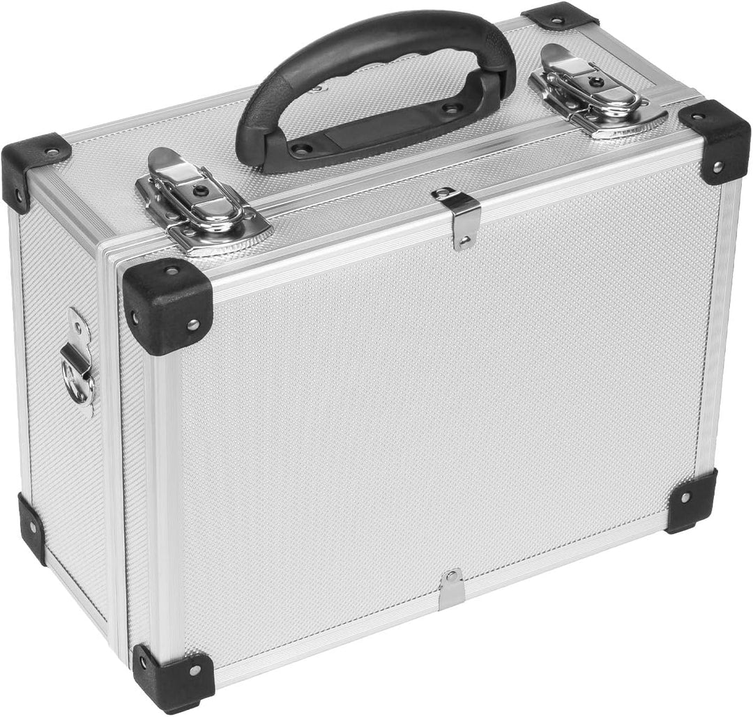 anndora Werkzeugkoffer 70106 Aluminium Rahmen Koffer - Werkzeugkiste 32,5 x 23,5 x 17,5 cm mit Neopr