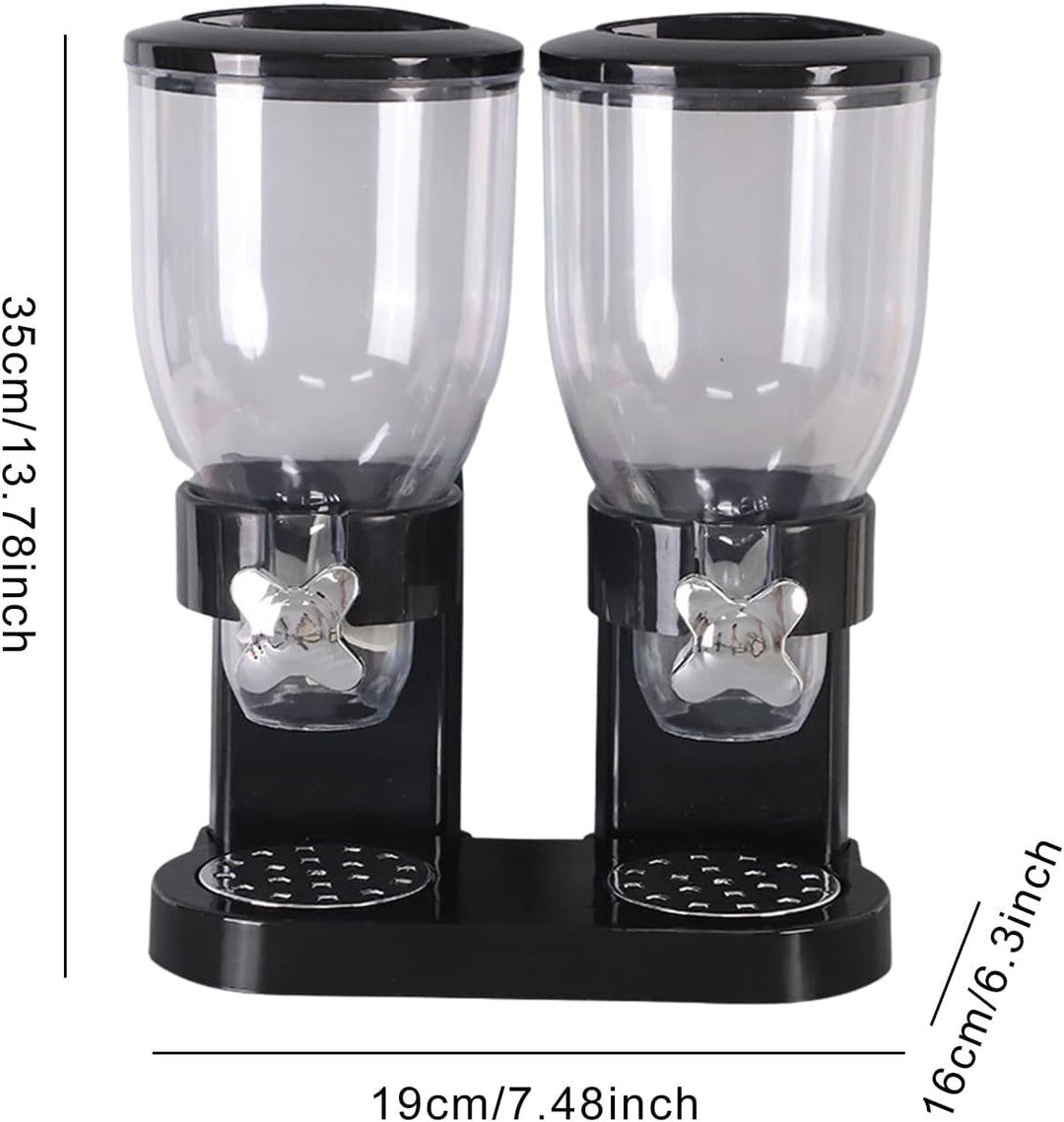 Müslispender - 2 L Doppelter Müslispender Cerealienspender Cornflakes Spender Müsli Dispenser Getrei