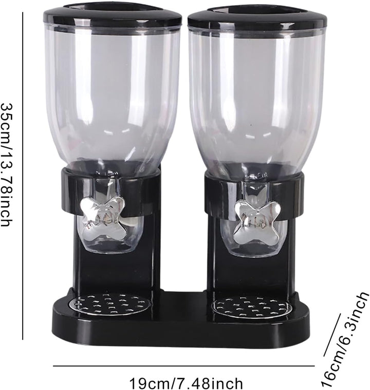 Müslispender - 2 L Doppelter Müslispender Cerealienspender Cornflakes Spender Müsli Dispenser Getrei