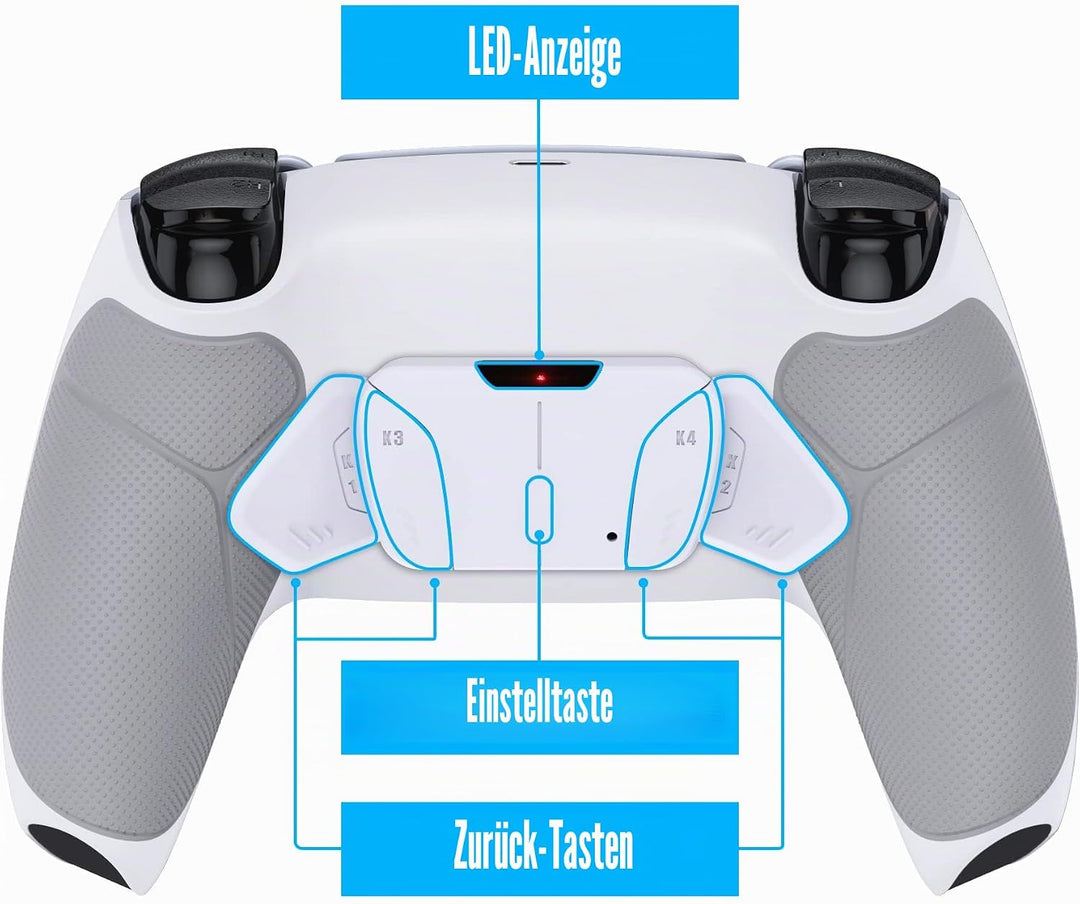 eXtremeRate Programmierbar RISE4 Remap Kit für ps5 Controller BDM-030/040,Remap Board&Rückplate Gehä