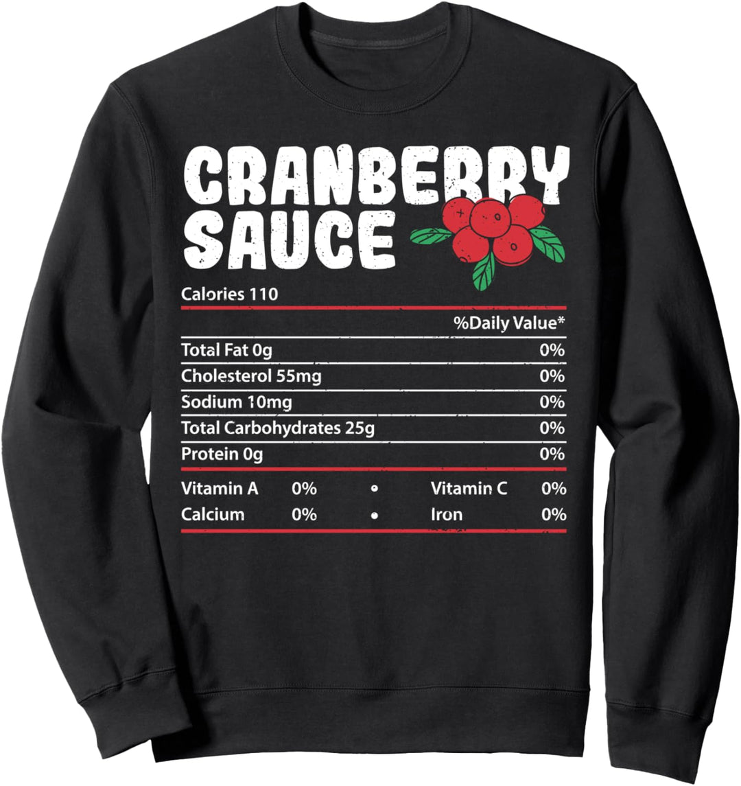 Sosse: Cranberry Sauce Nutrition Facts - Preiselbeeren Sweatshirt