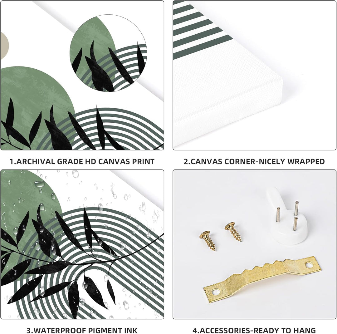 3 Panels Mit Rahmen Leinwand Bilder Abstrakte Baum Bild auf Leinwand Malerei Kunstdrucke Poster Bild