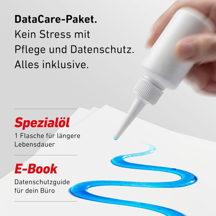 Aktenvernichter IDEAL Shredcat 8200 DataCare Edition inkl.Spezialöl & Datenschutz-E-Book,14 Blatt, P