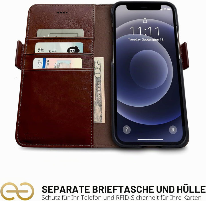 Dreem Fibonacci 2in1 Handyhülle Flipcase für iPhone 12 Pro Max | Magnetisches iPhone Case | TPU Etui
