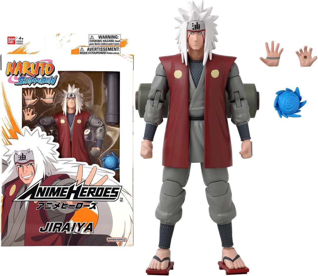 BANDAI – Anime Heroes – Naruto Shippuden – Anime Heroes Figur 17 cm – Jiraiya – 36965, Jiraiya