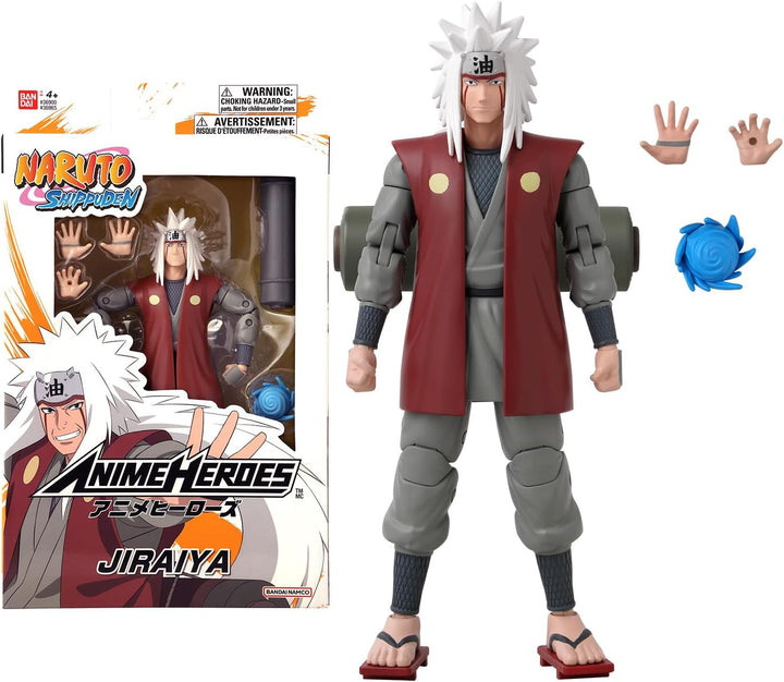 BANDAI – Anime Heroes – Naruto Shippuden – Anime Heroes Figur 17 cm – Jiraiya – 36965, Jiraiya
