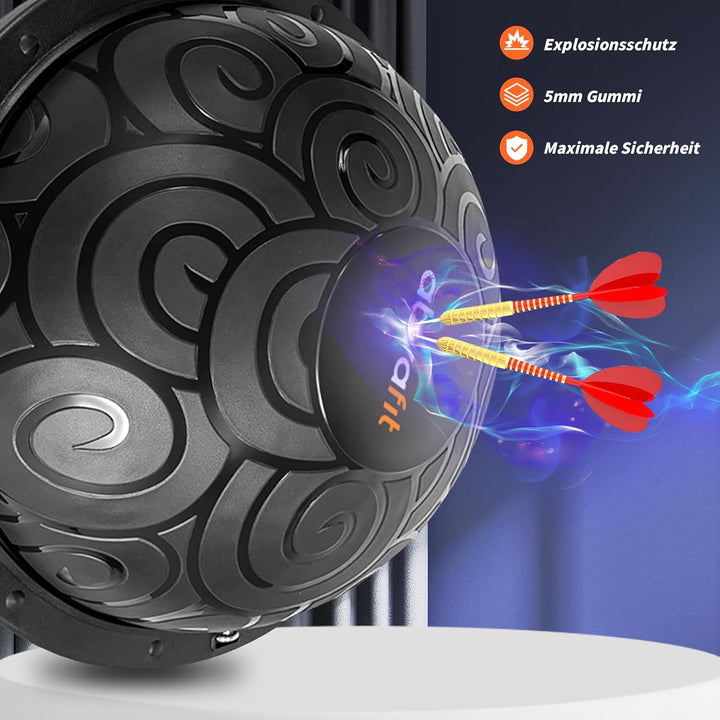 Ativafit 60 * 18cm bis 300KG Yoga Balance Trainer Ball, Balancetrainer Gymnastikball Halbkugel mit E