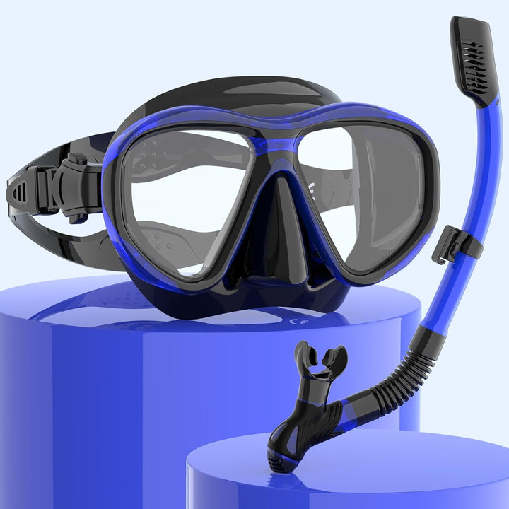 Findway schnorchelset Erwachsene,Schnorchelset mit taucherbrille und schnorchel, Anti-Leck & Anti-Fo