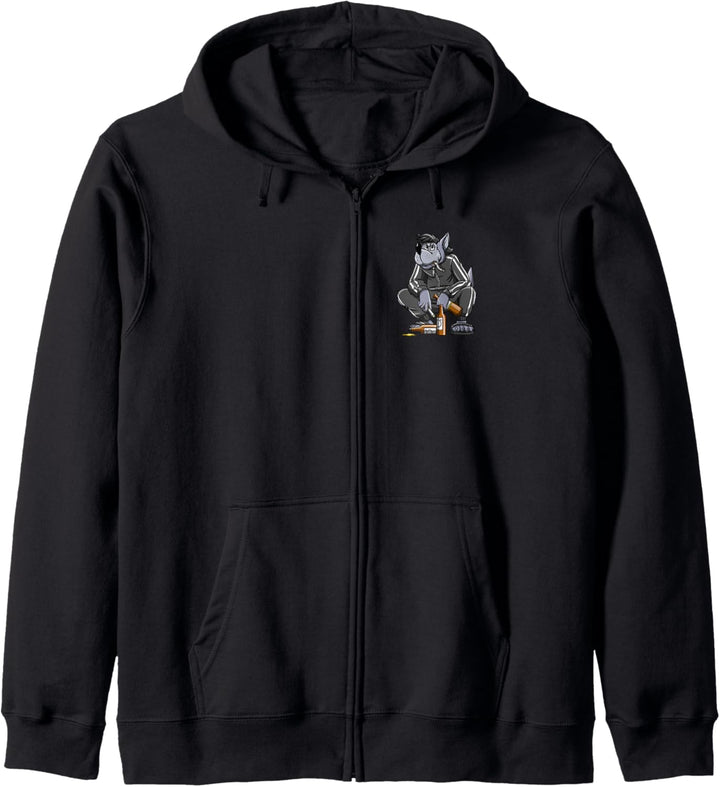 Russischer Gopnik Russenhocke Nu Pogodi Wolf Russian Kapuzenjacke