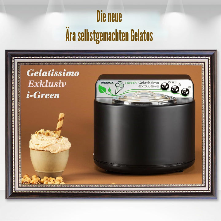 NEMOX Gelatissimo Exclusive i-Green Semi-professionelle Eismaschine für italienisches Eis und Sorbet