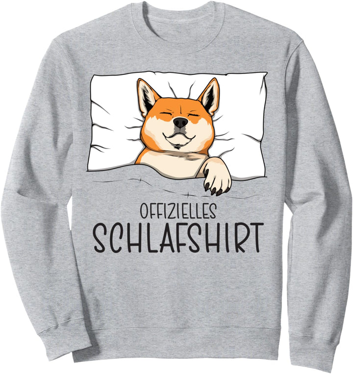 Offizielles Schlafshirt Shiba, Schlafanzug Shiba Inu Sweatshirt
