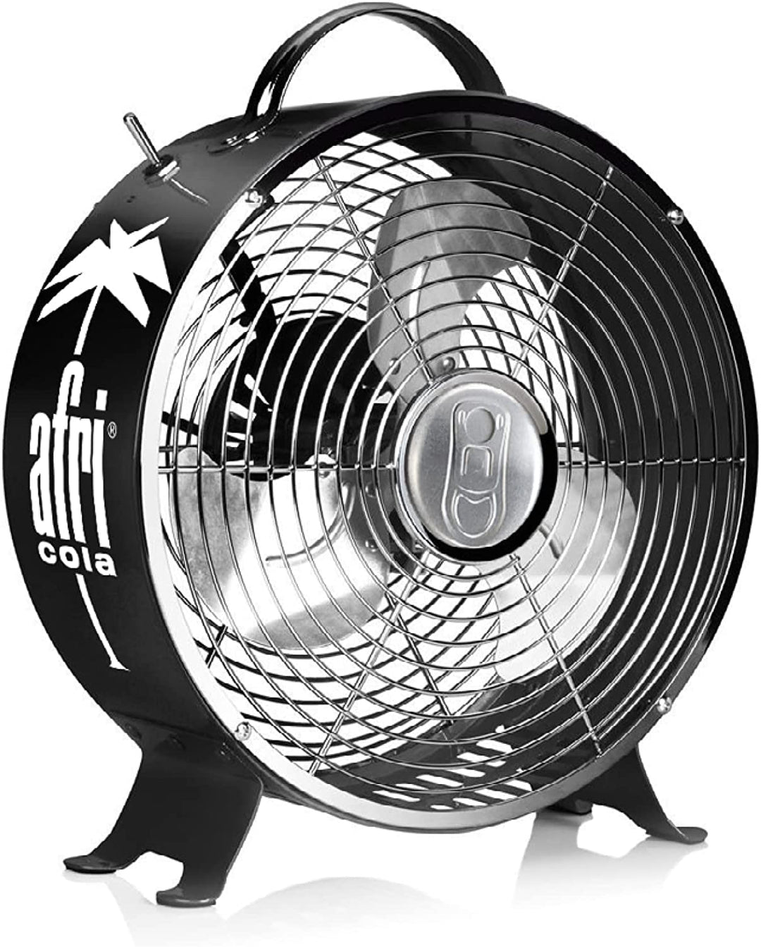 °CUBES Afri Cola Ventilator I Retro Design I Tischventilator I 26cm Durchmesser I für Homeoffice, Sc