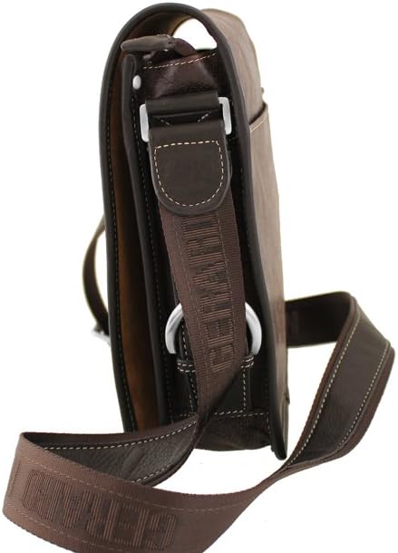 Gérard Henon , Herren Schultertasche Braun, Braun