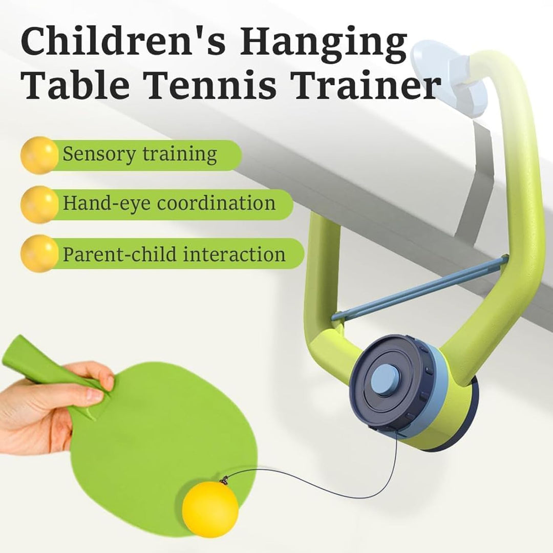 Tür-Pingpong-Spiel Set – Verstellbarer Türrahmen-Tischtennistrainer, Tragbares Indoor-Hänge-Tischten