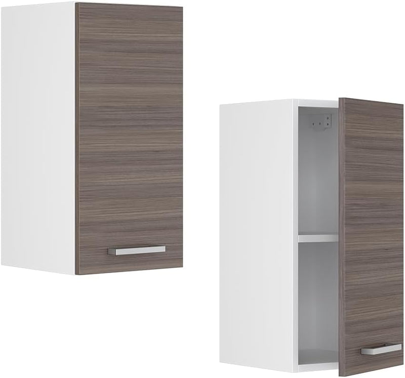 Vicco Hängeschrank R-Line, Grau/Weiss, 30 cm Grau Hängeschrank 30cm, Grau Hängeschrank 30cm