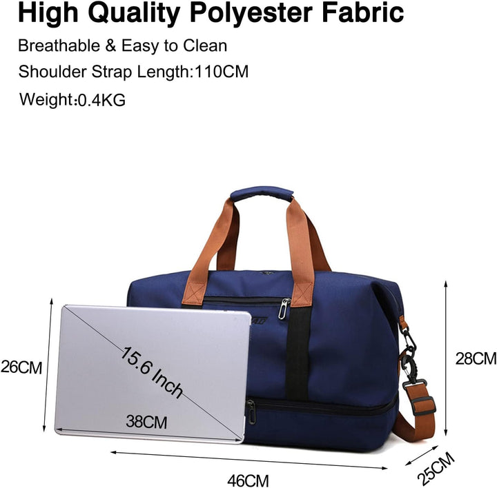 FANDARE Reisetaschen Handgepäck Duffel Tasche Sporttasche Übernachtung Sporttasche Tote Handtasche D