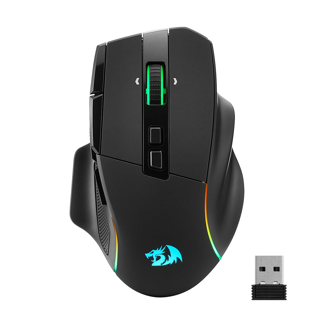 Redragon M925 PRO Kabellose Gaming-Maus, 26.000 DPI Optisch RGB Maus 10 programmierbaren Tasten, ult
