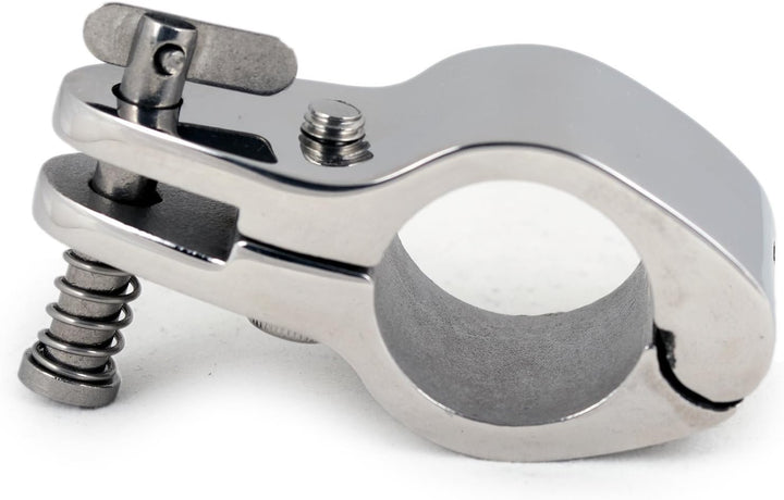 Gelenk Scharnier Rohrschelle klappbar für 22 mm Rohre Gabel Bimini Persenning Sonnenverdeck Bootsver