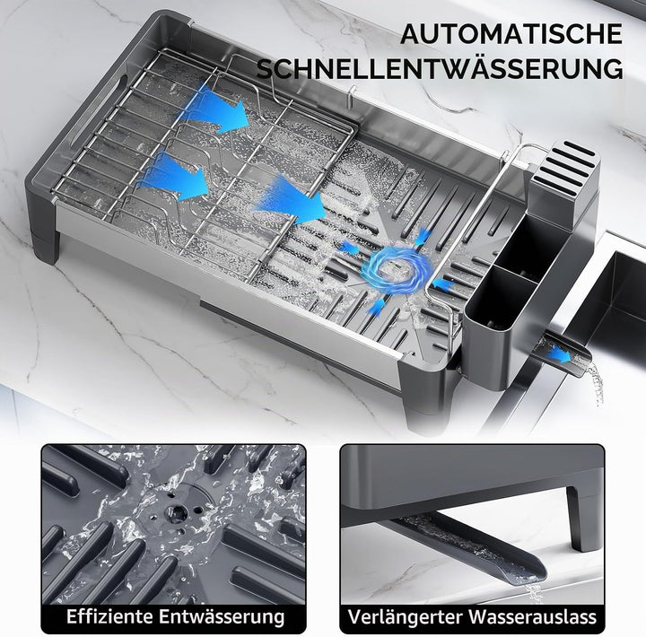Urackify Abtropfgestell, Grau