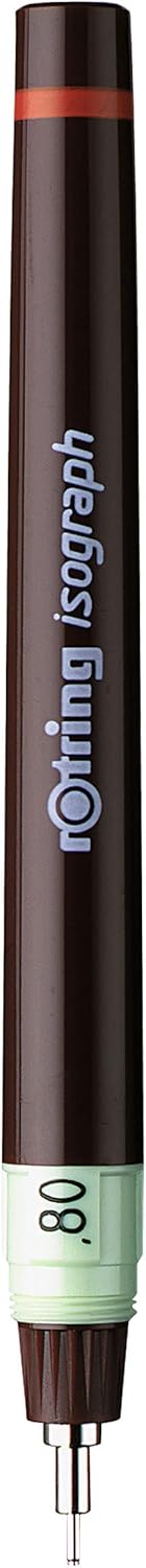 rOtring Isograph technischer Zeichenstift | 0,80 mm nachfüllbare Fineliner, 0,80 mm