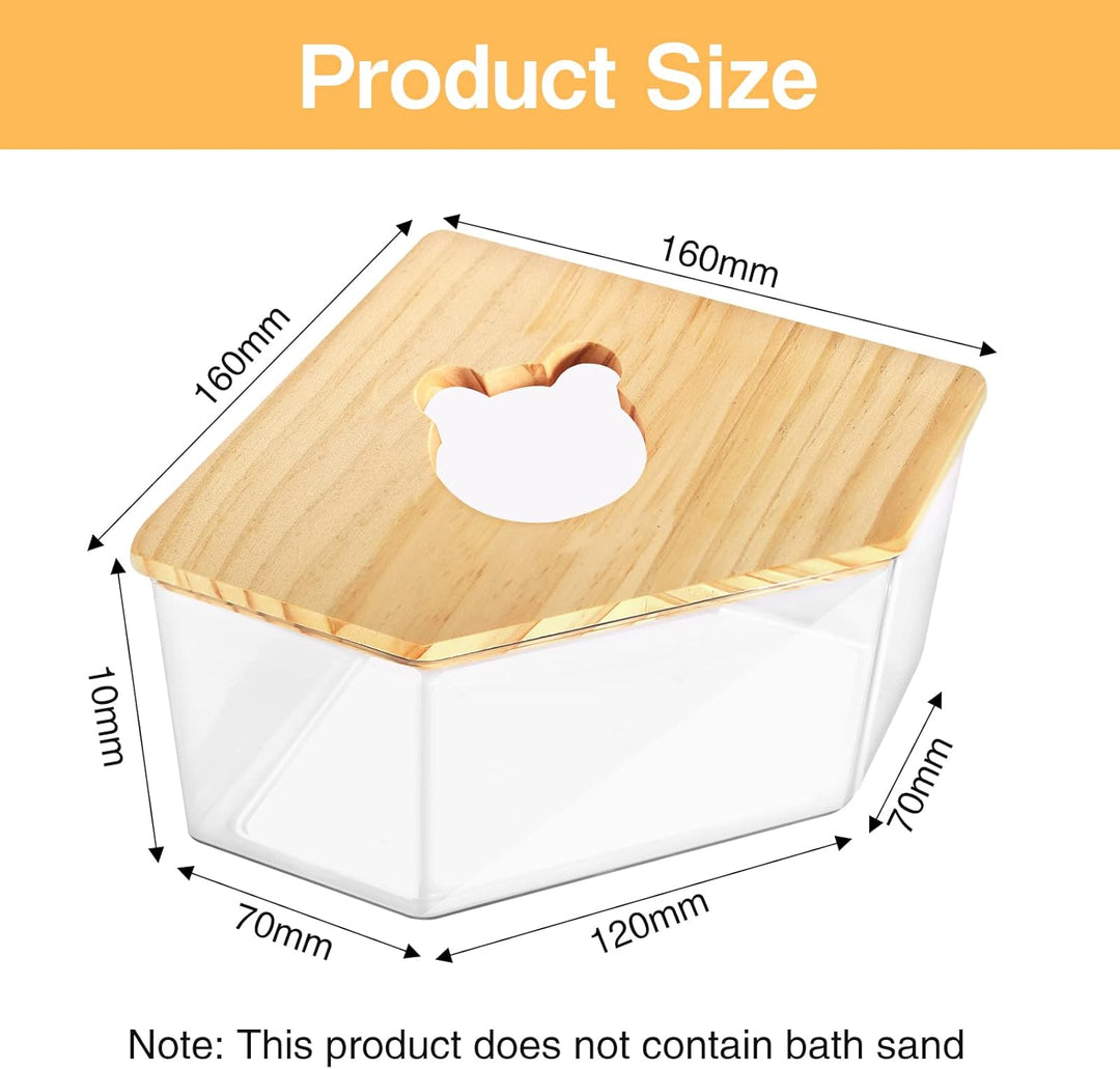 Haustier Hamster Badezimmer, Sandbad Container Toilette Transparente Acryl Hamster Badebox, Hamster