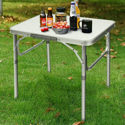 Ejoyous Aluminium Klapptisch Campingtisch, Höhenverstellbar 25-56cm Camping Tisch klappbar Leichter