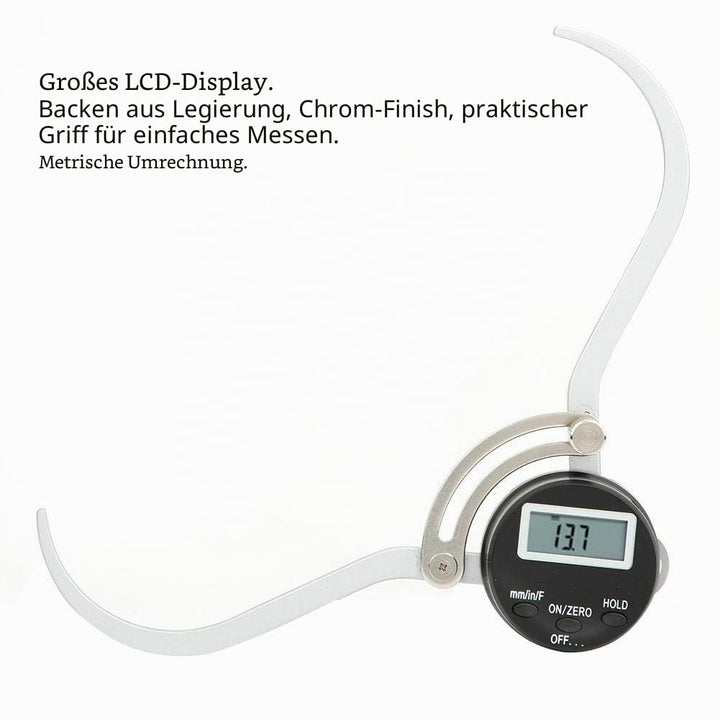 Digitales Dickenmessgerät, 0~150 mm Messbereich 0,01 mm Elektronischer Digitaler Externer Messschieb