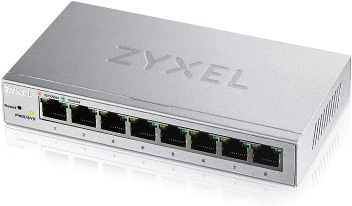 Zyxel 8-Port Gigabit Web Managed Switch, Lifetime Garantie [GS1200-8], 8-Port