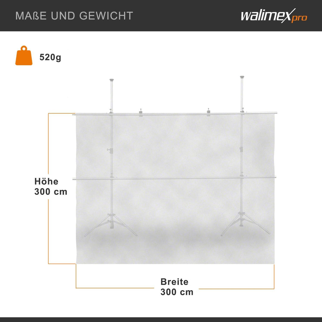 Walimex Diffusorstoff (300x300 cm) weiss