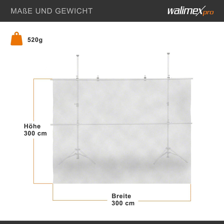 Walimex Diffusorstoff (300x300 cm) weiss