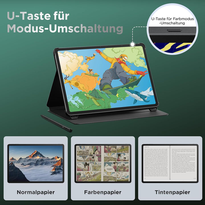 Ugee Android Tablet UT3 14,25 Zoll, Android 14 Octa Core Tablet, Eigenständiges Grafik-Tablett mit U