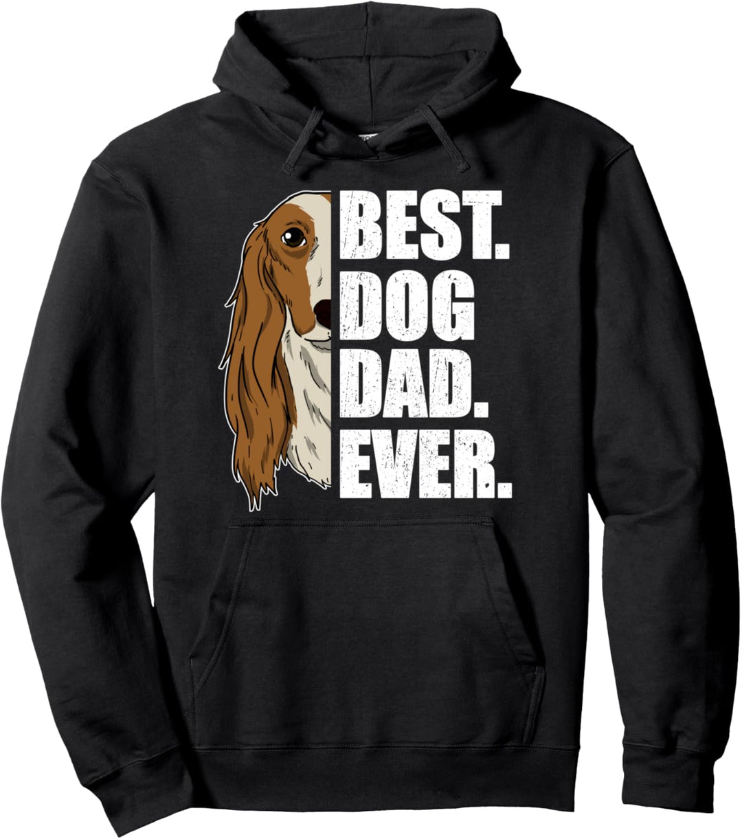 Best Dog Dad Ever Lustiges Vatertag Geschenk Saluki Hunde Pullover Hoodie
