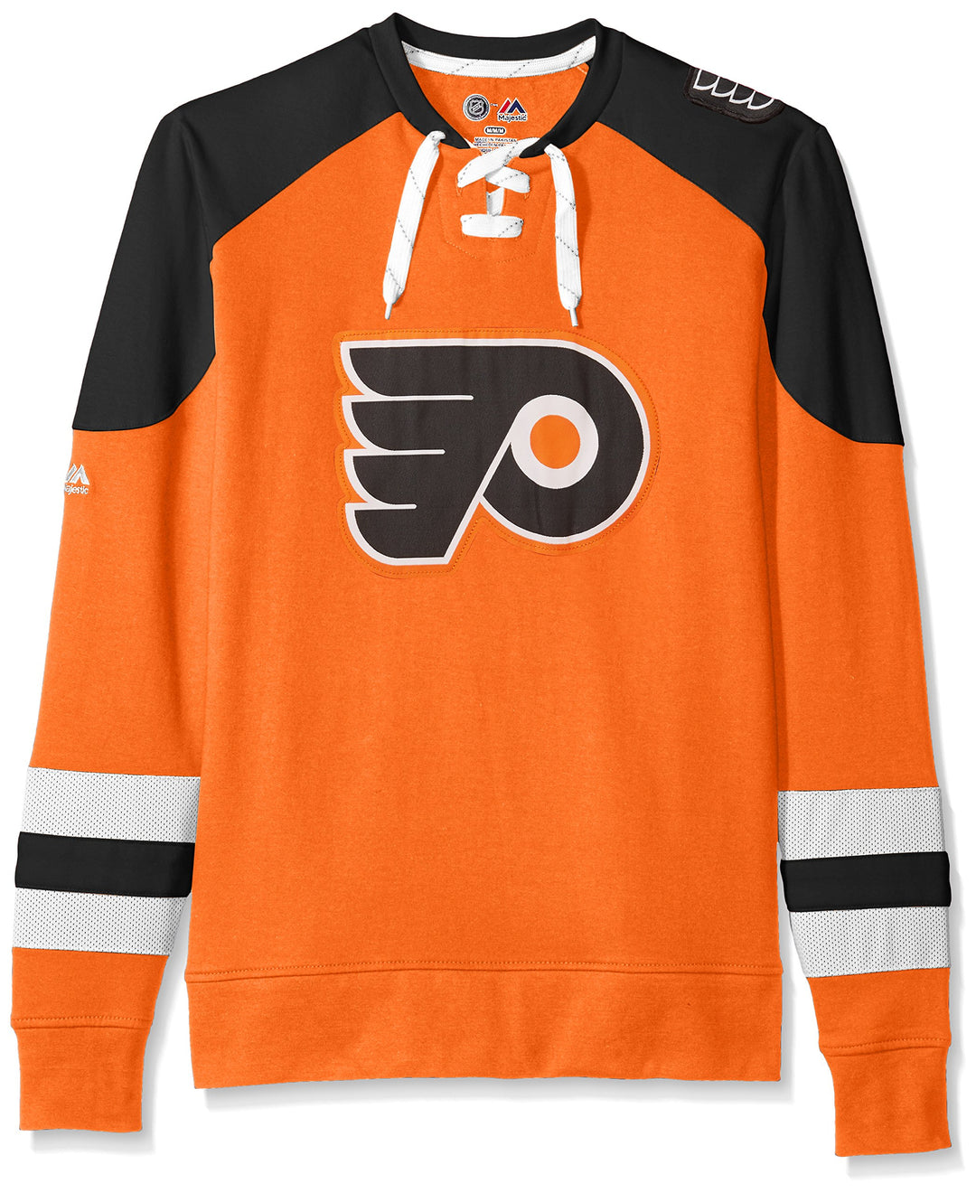 VF LSG Herren Long Sleeve Lace Up Crew Neck NHL Centre Program Langarm-Pullover mit Rundhalsausschni