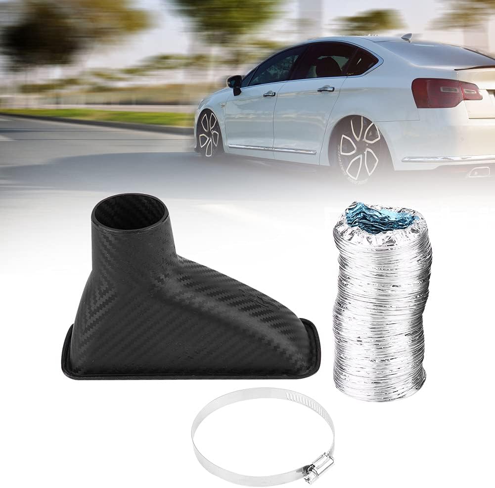 Headerbs Universal Auto Modifizierte Frontstossstange Lufteinlass Turbo Turbine Einlassrohr Trichter