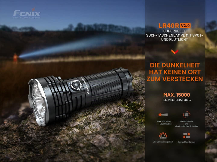 FENIX LR40R v2.0 15000 Lumen wiederaufladbares Suchlicht