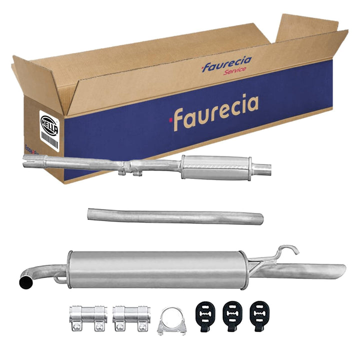 HELLA 8LD 366 029-171 Endschalldämpfer - Easy2Fit® Kit - hinten - dreiteilig - Set mit Anbauteilen