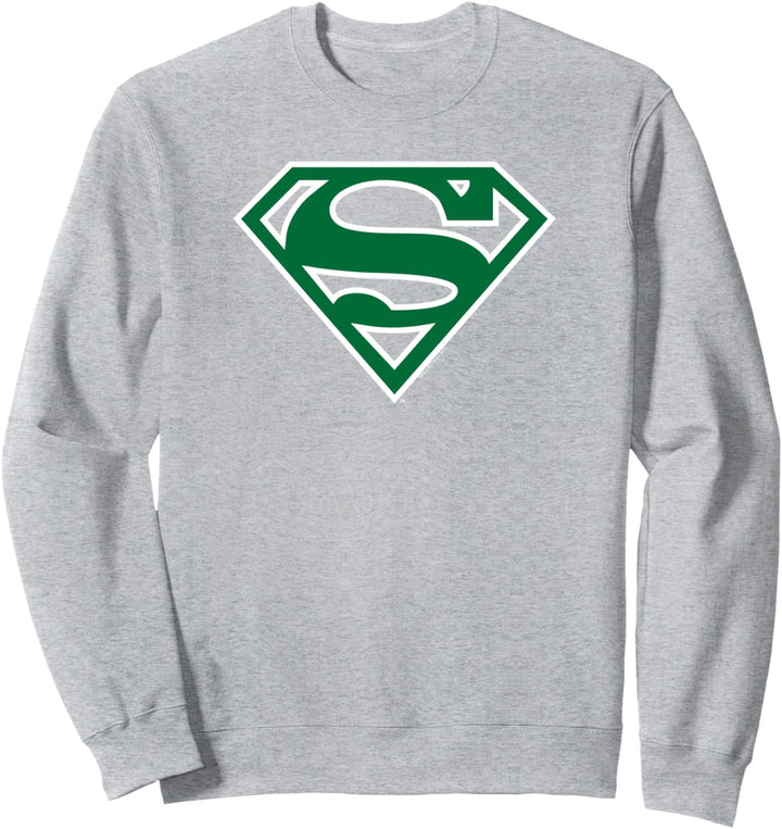 Superman Green & White Shield Sweatshirt