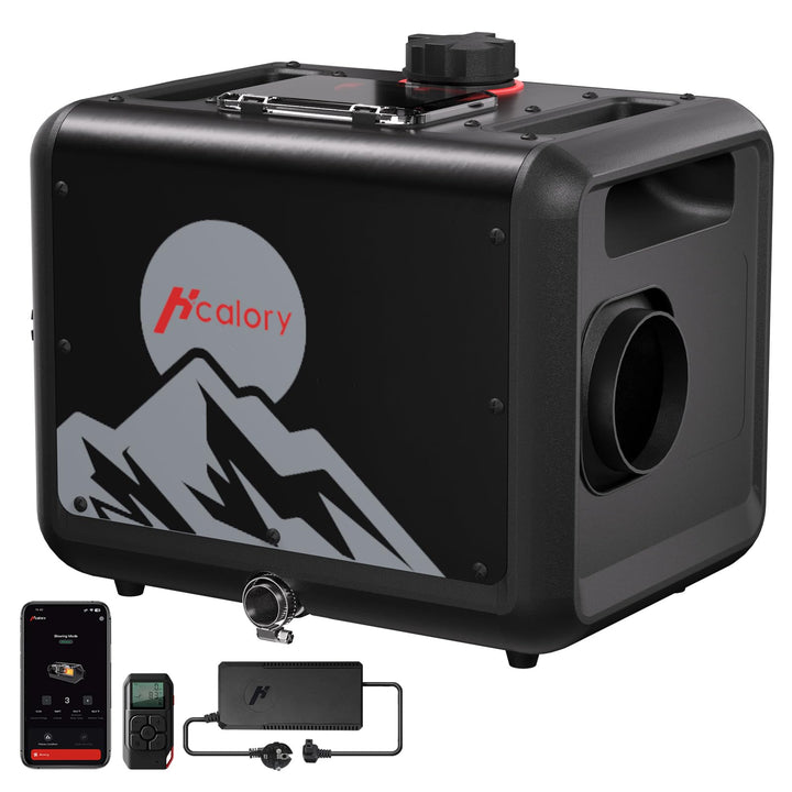 8kW Diesel-Luftheizung, 7,5L Toolbox MAX 230V AC & 12/24V DC Diesel Standheizung mit Bluetooth APP,