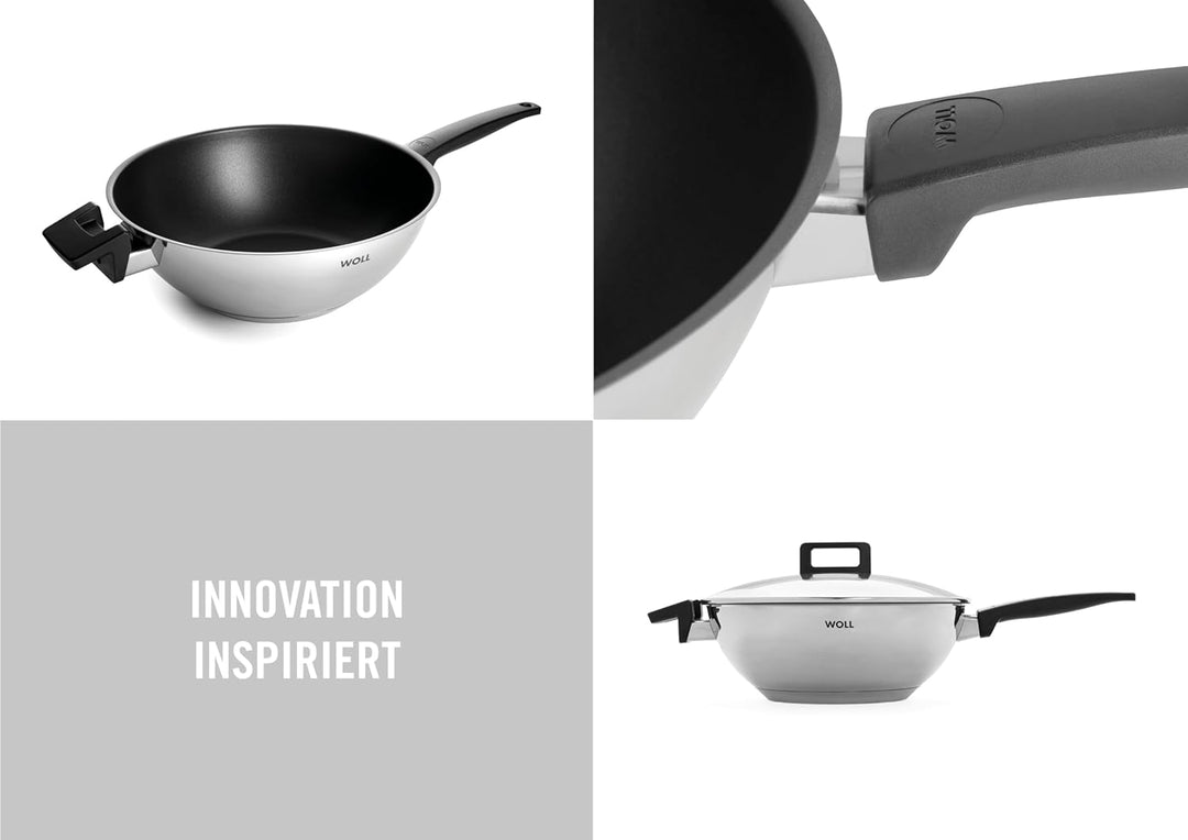 Woll Concept Wok- und Rührpfanne - Induktiv -, Ø 30 cm, 10 cm hoch, Geeignet für alle Herdarten, Ede