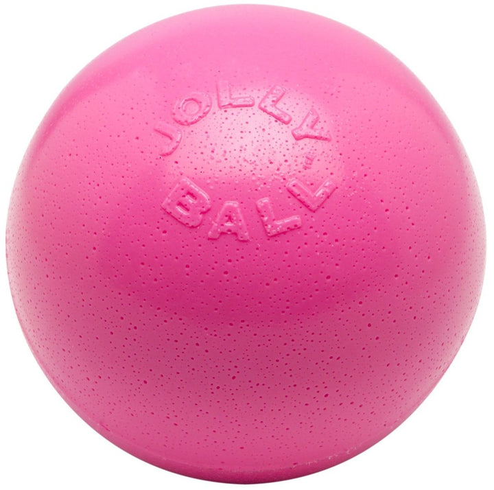 Jolly Pets Pride Inc. Jolly Haustiere Bounce-N-Play Jolly Ball - 8" Bubblegum - Bubblegum Clear, Uni