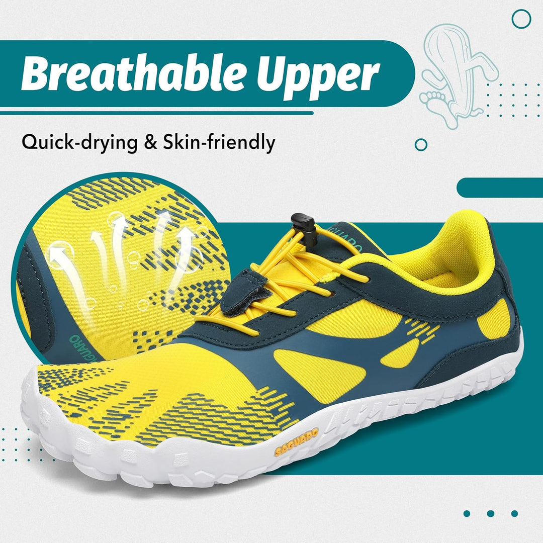 SAGUARO Unisex Barfussschuhe Outdoor Zehenschuhe mit Breite Zehenbox & Zero-Drop Sohle Gr.36-48 37 E