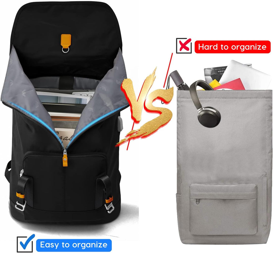 YAMTION Laptop Rucksack Herren mit 17 Zoll Laptopfach,Schulrucksack Jungen Teenager Schultasche mit