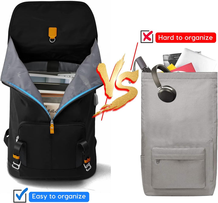 YAMTION Laptop Rucksack Herren mit 17 Zoll Laptopfach,Schulrucksack Jungen Teenager Schultasche mit